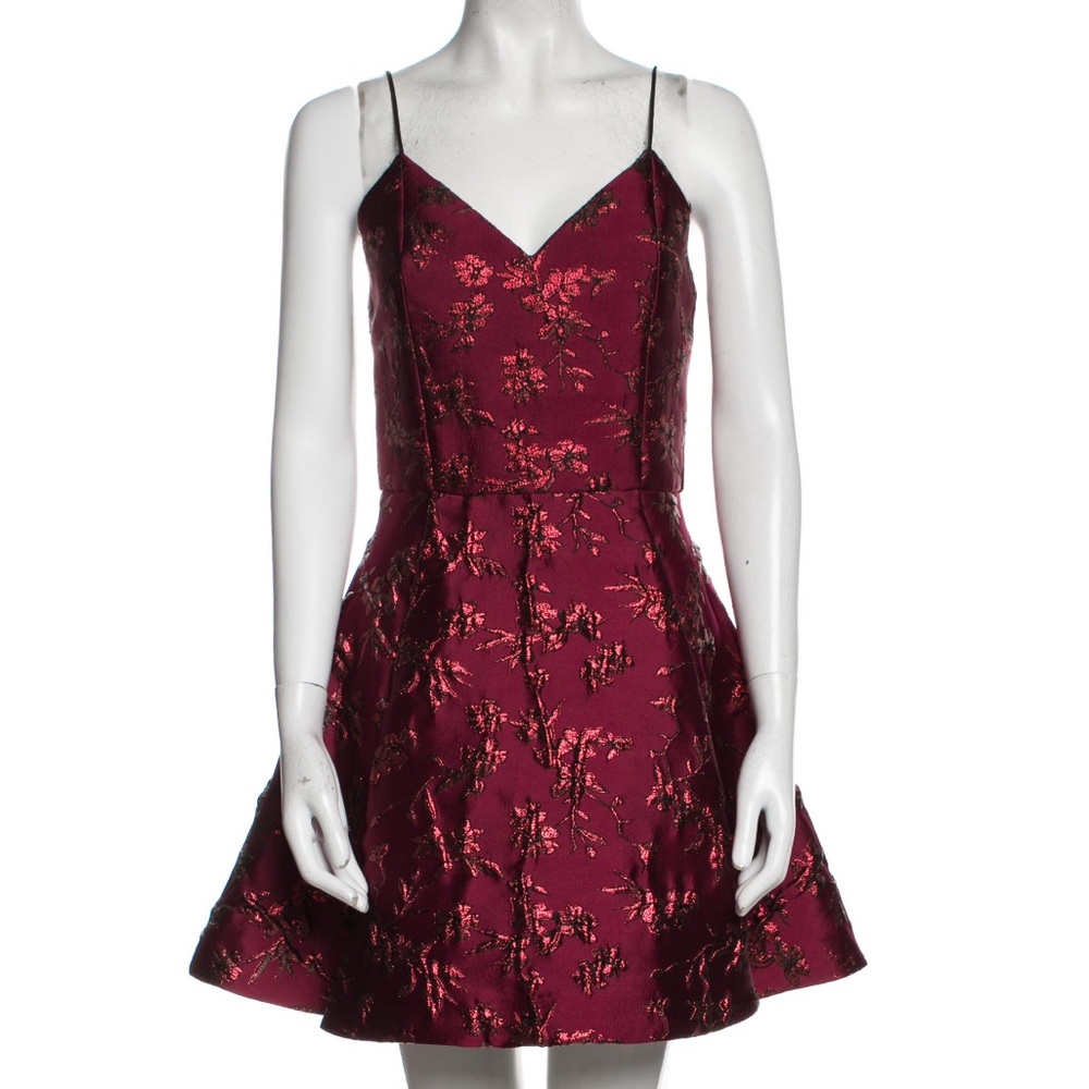 Alice + Olivia Lace Pattern Mini Dress